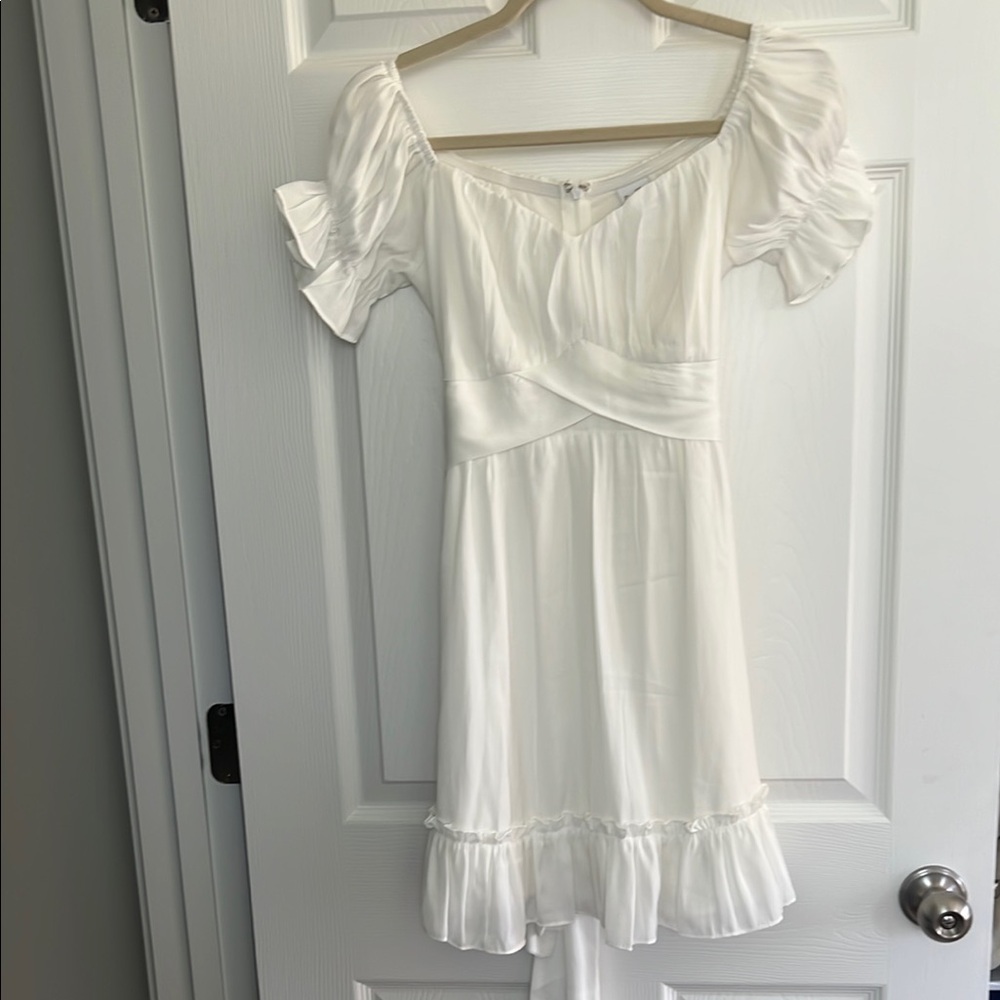 Selfie Leslie White Mini Dress